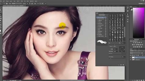 Tutorial Menambahkan Bulu Mata Dengan Brush Adobe Photoshop Youtube