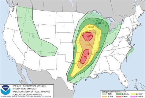 Updated Spc Day 1 Outlook Rweather