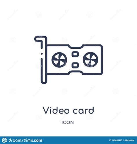 Linear Video File List Icon From Electronic Stuff Fill Outline