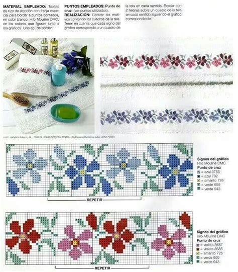 Pin By Cecilia Ruiz Doncel On Toallas Cross Stitch Flowers Floral