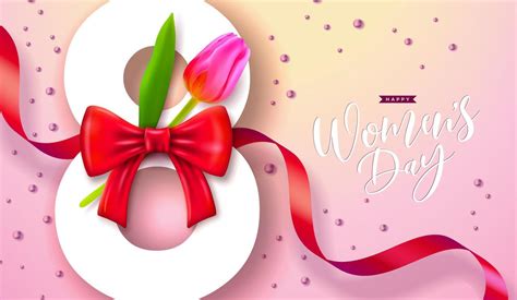 Happy Women S Day Floral Illustration 8 March International Womens Day