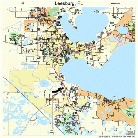 Map Of Leesburg Florida | Maps Of Florida