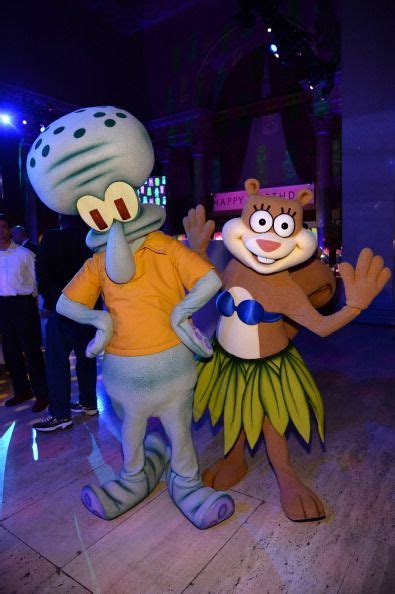 Squidward and Sandy Cheeks attend the SpongeBob SquarePants themed ...