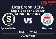 Prediksi Skor Sparta Praha Vs Liverpool Leg 1 Babak 16 Besar Liga Eropa