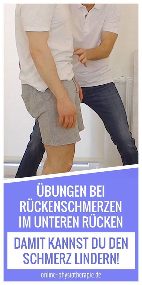 Übungen bei Rückenschmerzen im unteren Rücken LWS Schmerzen Damit