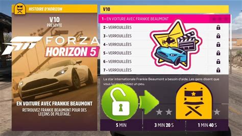 FORZA HORIZON 5 DEBLOQUER HISTOIRE HORIZON V10 CASCADEUR FH5 HOW TO