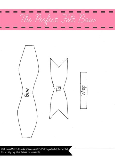 Felt Bow Template