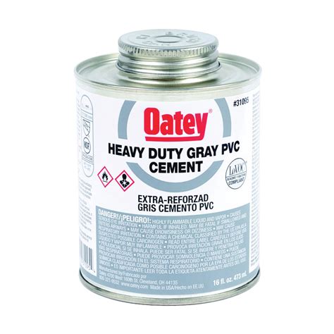 Oatey Solvent Cement Oz Can Liquid Gray Vorg