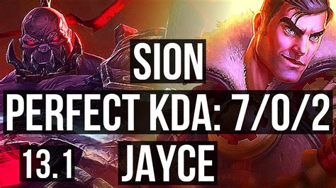 Sion Vs Jayce Top 702 22m Mastery 1500 Games Godlike Kr