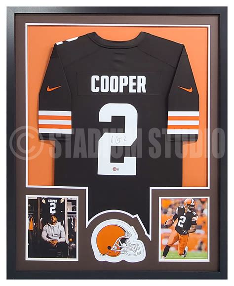 Amari Cooper Autographed Framed Browns Brown Jersey The Stadium Studio