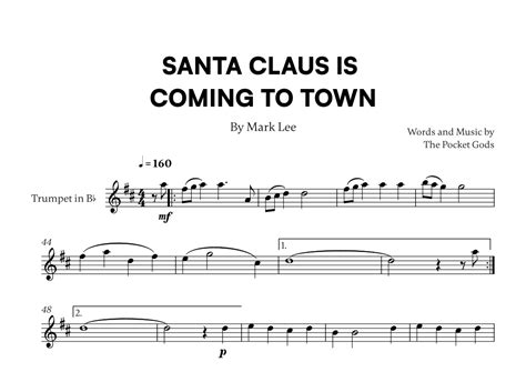 Santa Claus Is Coming To Town Arr Cadenza Editions Sheet Music The