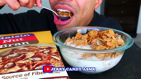 Asmr Raisin Bran Cereal Breakfast Mukbang Eating Mouth Sounds Jerry