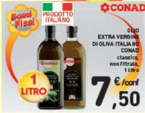 OLIO EXTRA VERGINE DI OLIVA ITALIA HO CONAD Classico Non Filtrato 1