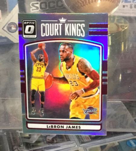 2016 17 Donruss Optic Court Kings LeBron James Holo Silver Prizm Read