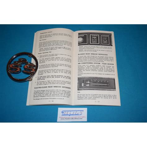 Original Chevrolet Impala Caprice Owners Manual