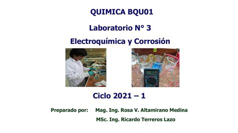 Laboratorio N Electroqu Mica Y Corrosi N Unidocs Udocz