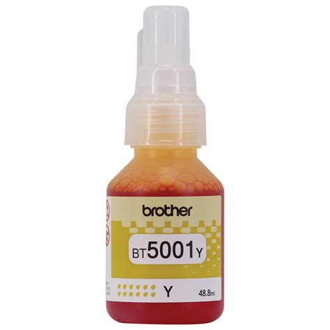 Botella De Tinta Brother Original BT5001Y Inkpact