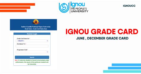 IGNOU Grade Card Check Your Grade Card Hurry Up