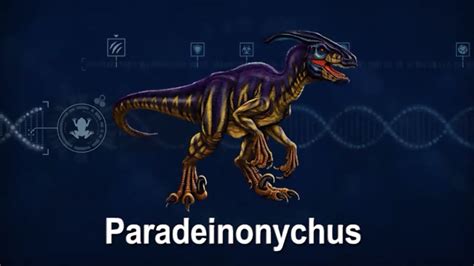 Jurassic World Hybrid Style Paradeinonychus Youtube