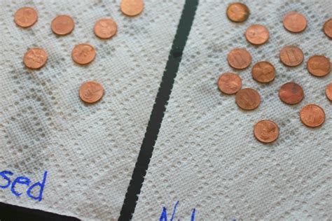 Penny Cleaning Science Experiment