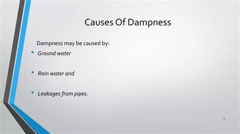 Dampness In Building PPT