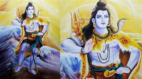 Acrylic Painting Lord Shiva Youtube