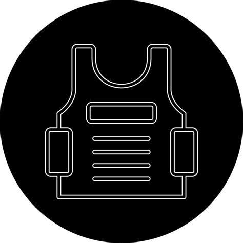 Bulletproof Vest Vector Icon Vector Art At Vecteezy