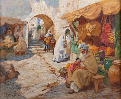 Lot FREDERICK ARTHUR BRIDGMAN AMERICAN 1847 1928 THE FRUIT SELLER