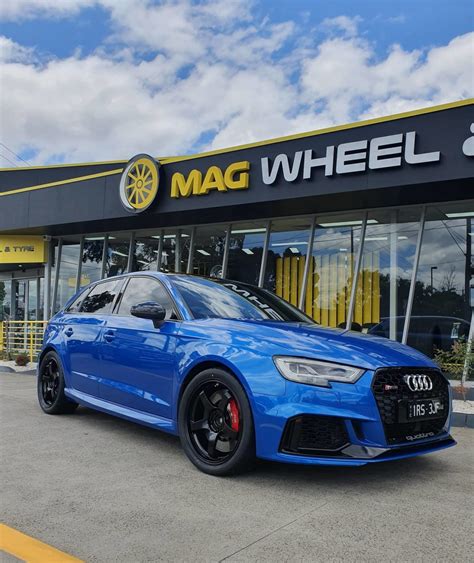 Audi Rs V Hatch Blue Advan Gt Wheel Wheel Front