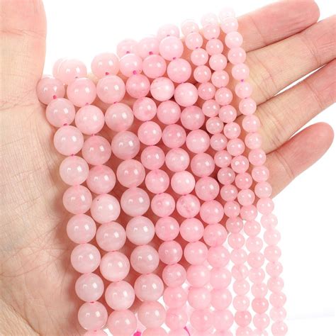 Natural Gemstone Round Spacer Loose Beads Jewelry Making Mm Mm Mm