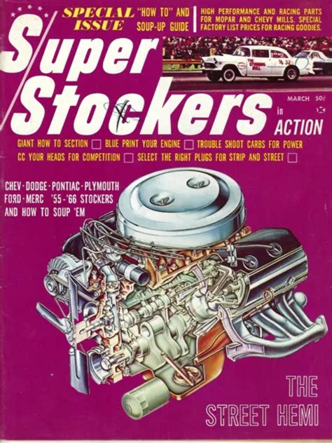 1966 MAR SUPER Stockers In Action Drag Racing Mopar Performance See