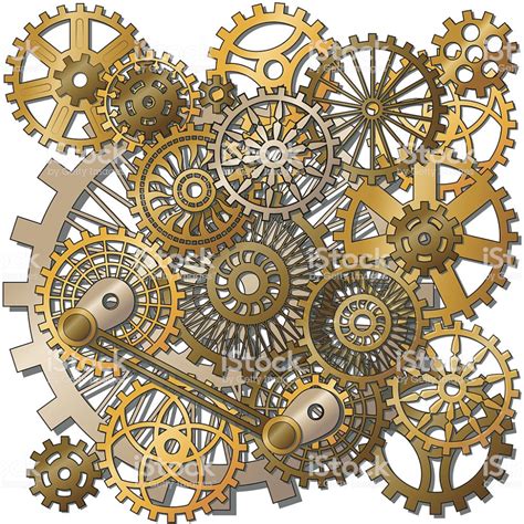 The Gears Royalty Free Steampunk Stock Vector Steampunk Drawing