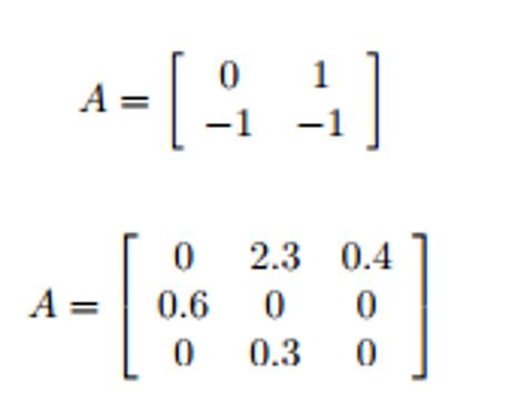 Solved For the matrices below determine the eigenvalues | Chegg.com