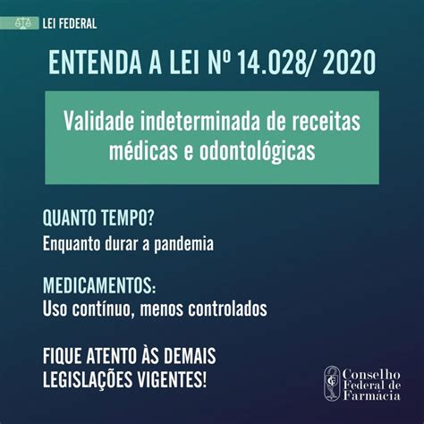 Lei sobre validade indeterminada de receitas já está valendo Conselho