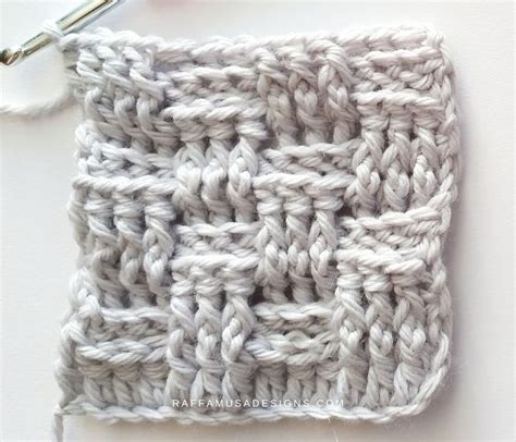 How To Crochet The Basketweave Stitch Step By Step Tutorial