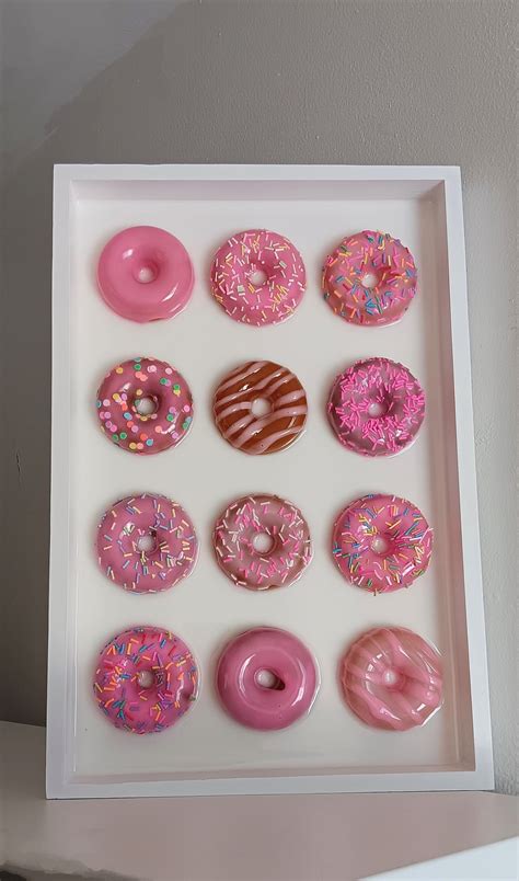 Donut Wall Art Pop Art Sculpture Pink Donuts Dozen Donuts Wall