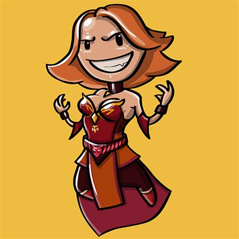 Dota Fanart v2 - Lina by KidneyShake on DeviantArt