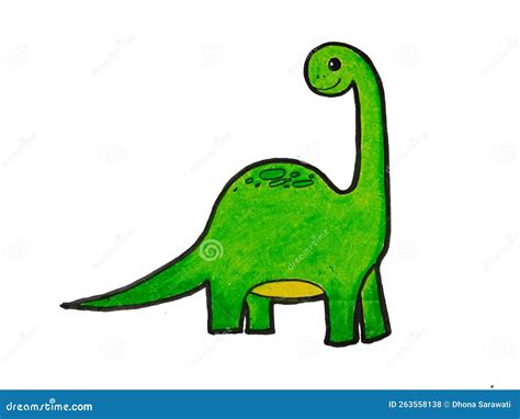 Dessin Facile De Dinosaure Illustration Stock Illustration Du