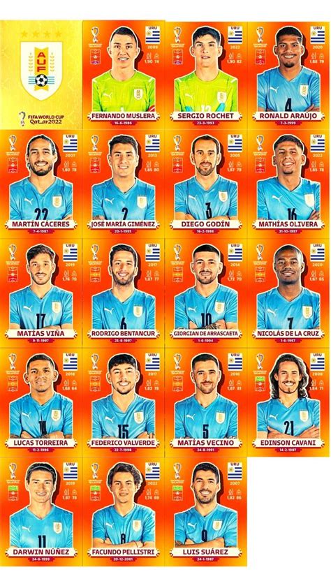 All Stickers Uruguay Panini World Cup Cartas De F Tbol Consejos