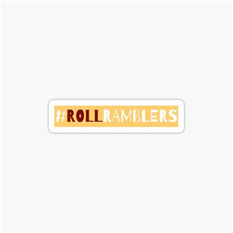 Rollramblers Siegfried Sticker For Sale By Ldaley26 Redbubble