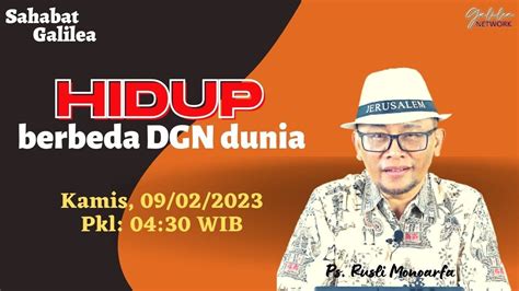 Kita Dituntut Hidup Yg Berbeda Dgn Dunia Ps Muh Rusli Monoarfa Sg