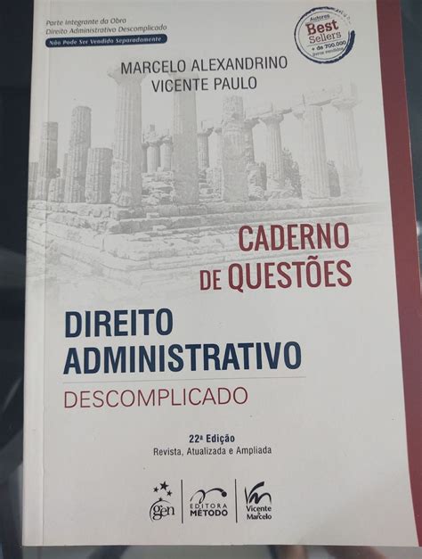 Livro Caderno de Questões Direito Administrativo Descomplicado 22