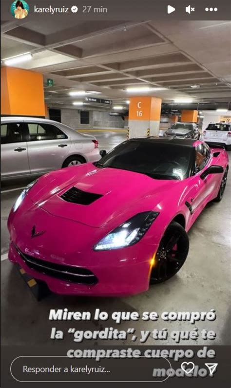 Karely Ruiz Presume Su Nuevo Carro De Lujo En Color Rosa Cu Nto Le