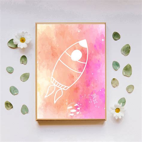 Outer Space Decor Digital Download Printable Wall Art Space | Etsy