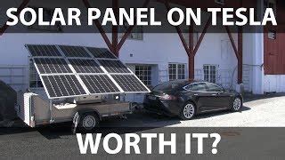 YouTuber Uses Solar Panels To Charge A Tesla Model But It Would Take