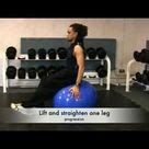 ball and band exercise on Pinterest | Resistance Bands, Stability Ball and Resistance Band Workouts