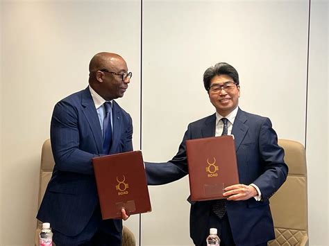 Coopération Japon Afrique De LOuest La BOAD Et La JBIC Signent Un