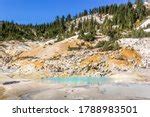 Bumpass Hell In Lassen Volcanic National Park California Image Free