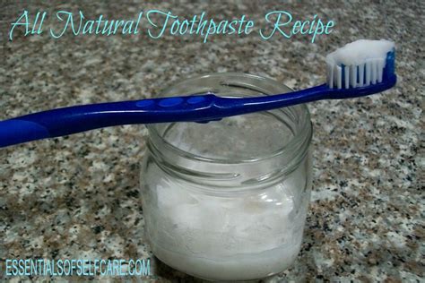 All Natural Toothpaste Recipe