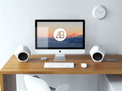 5k IMac Workspace Mockup Mockup World